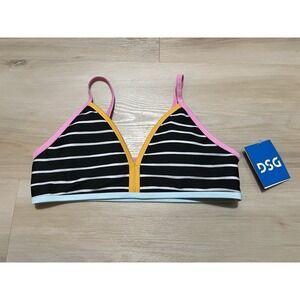 Girls DSG Swim Top Multicolor Large Sanibel Stripe Bound Bikini